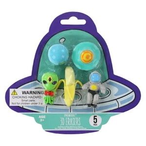 👽 (3/$20) 3D Erasers - Alien and Astronaut Set 👽